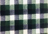 100% полиэстер шотландки 340ГСМ удобного одеяла Шерпа материальное зеленое