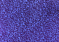 94% полиэстер 220ГСМ сгорело вне ткань бархата для печати леопарда одежды пурпурной