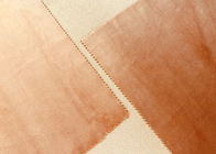 темнота мягкого микро- лоска ткани бархата 205ГСМ красивого яркая - оранжевый цвет
