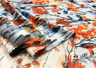 240ГСМ искривление Кинттинг ткани Вельбоа полиэстера 94 процентов напечатанное для Одевать Цветения дам