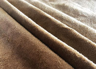 130ГСМ 100 почищенной щеткой полиэстером процентов ткани замши для моды цвета Брауна одежды