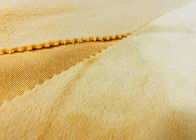 мягкая ткань плюша 100% полиэстер 230ГСМ для желтого цвета жасмина аксессуаров игрушек