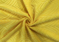 Мягкое 100% полиэстер 210GSM выбило ткань бархата картины микро- для домашней ткани - желтого цвета